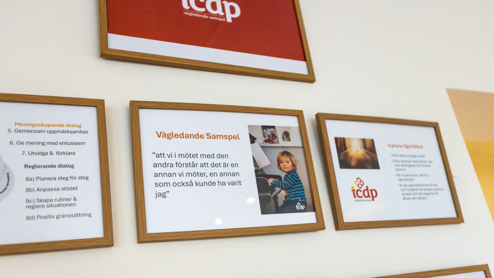 Tavla som beskriver vad vägledande samspel, ICDP, är.